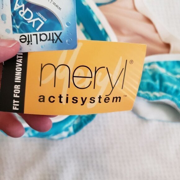 Athleta XtraLife Meryl Actisystem Ultraviolet Protection Swim Top M Tennis - Picture 6 of 12